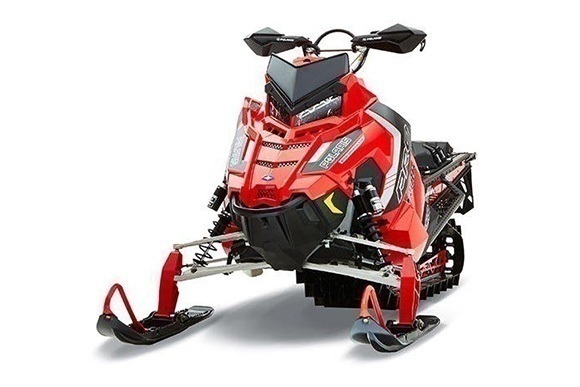 Red Snowmobile.